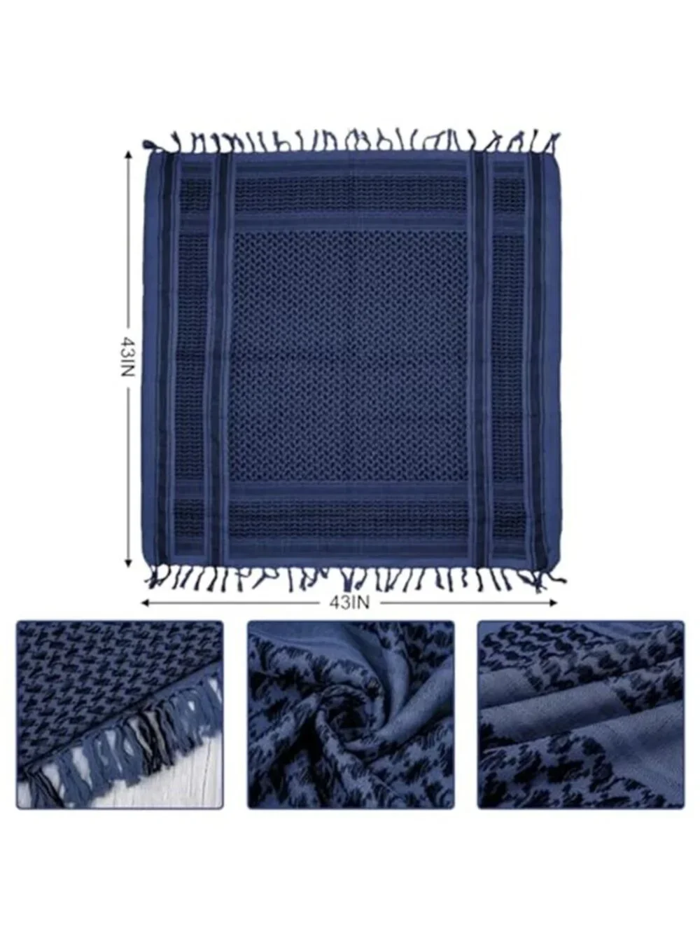 Men's Military Shemagh Tactical Desert Scarf Keffiyeh Neck Head Scarf